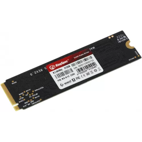Накопитель SSD Kingspec PCIe 3.0 x4 512GB NX-512 M.2 2280 0.9 DWPD