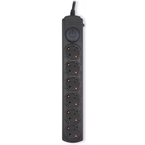Сетевой фильтр Ippon BK-6-EU-5-16-B 5м (6 розеток) черный (коробка)