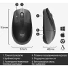 Мышь Logitech M190 черный/темно-серый оптическая 1000dpi беспров. USB 2but (910-005905/910-005902)