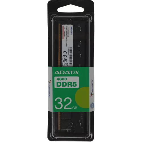 Память DDR5 32Gb 4800MHz A-Data AD5U480032G-S RTL PC5-38400 CL40 DIMM 288-pin 1.1В single rank Ret