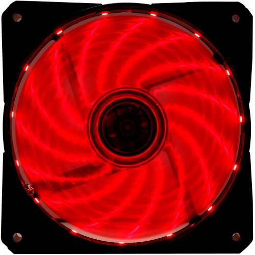 Вентилятор для корпуса Digma DFAN-LED-RED RGB 120х120x25 черный 3-pin 4-pin (Molex) 23дБ Ret