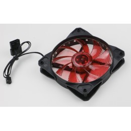 Вентилятор для корпуса Digma DFAN-LED-RED RGB 120х120x25 черный 3-pin 4-pin (Molex) 23дБ Ret