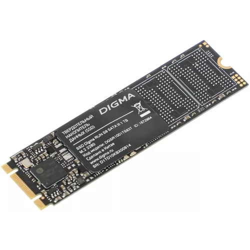 Накопитель SSD Digma SATA-III 1TB DGSR1001TS93T Run S9 M.2 2280