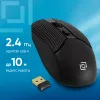 Мышь Оклик 509MW black черный оптическая 1600dpi беспров. USB для ноутбука 4but (1885208)
