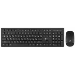 Клавиатура + мышь Оклик S255W клав:черный мышь:черный USB беспроводная Multimedia (1909361)