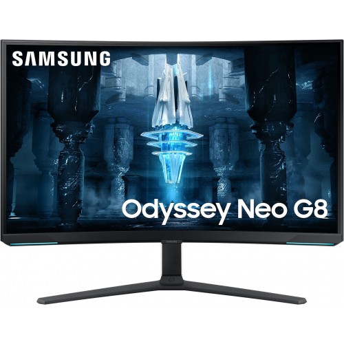 Монитор Samsung 32" Odyssey Neo G8 S32BG852NI черный/белый VA LED 16:9 HDMI полуматовая HAS Piv 350cd 178гр/178гр 3840x2160 240Hz FreeSync Premium Pro DP 4K USB 7кг