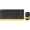 Клавиатура + мышь A4Tech Fstyler FG1110 клав:черный/желтый мышь:черный/желтый USB беспроводная Multimedia (FG1110 BUMBLEBEE)