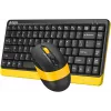 Клавиатура + мышь A4Tech Fstyler FG1110 клав:черный/желтый мышь:черный/желтый USB беспроводная Multimedia (FG1110 BUMBLEBEE)