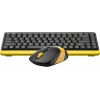 Клавиатура + мышь A4Tech Fstyler FG1110 клав:черный/желтый мышь:черный/желтый USB беспроводная Multimedia (FG1110 BUMBLEBEE)
