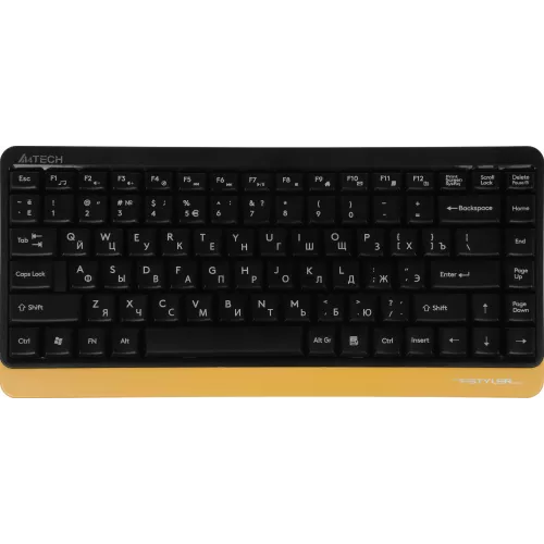 Клавиатура + мышь A4Tech Fstyler FG1110 клав:черный/желтый мышь:черный/желтый USB беспроводная Multimedia (FG1110 BUMBLEBEE)