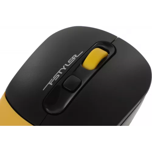 Клавиатура + мышь A4Tech Fstyler FG1110 клав:черный/желтый мышь:черный/желтый USB беспроводная Multimedia (FG1110 BUMBLEBEE)