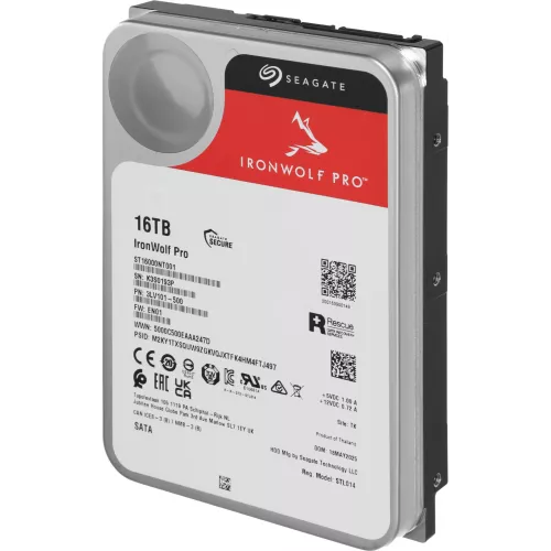 Жесткий диск Seagate SATA-III 16Tb ST16000NT001 NAS Ironwolf Pro 512E (7200rpm) 256Mb 3.5"