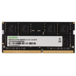 Память DDR4 8Gb 2666MHz Digma DGMAS42666008D RTL PC4-21300 CL19 SO-DIMM 260-pin 1.2В dual rank Ret