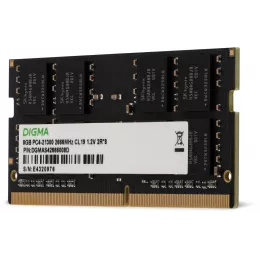 Память DDR4 8Gb 2666MHz Digma DGMAS42666008D RTL PC4-21300 CL19 SO-DIMM 260-pin 1.2В dual rank Ret