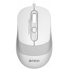 Мышь A4Tech Fstyler FM10S белый/серый оптическая 1600dpi silent USB 3but (FM10S USB WHITE)
