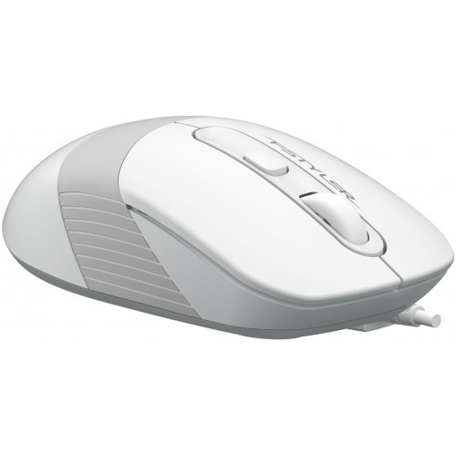 Мышь A4Tech Fstyler FM10S белый/серый оптическая 1600dpi silent USB 3but (FM10S USB WHITE)