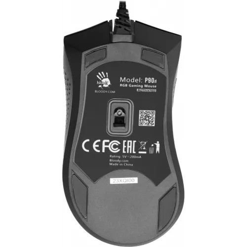 Мышь A4Tech Bloody P90s черный оптическая 8000dpi USB 7but (P90S STONE BLACK)