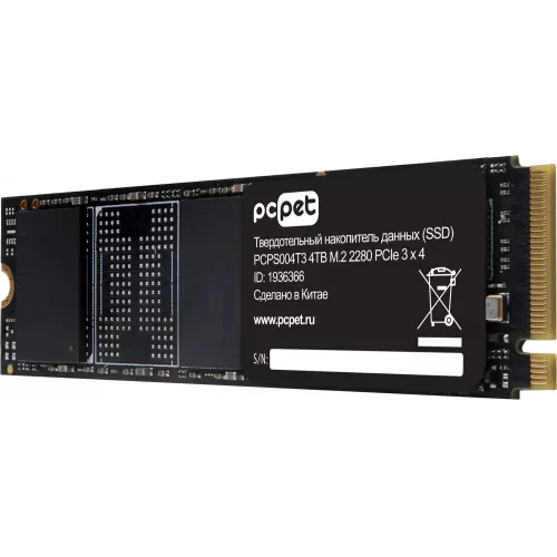 Накопитель SSD PC Pet PCIe 3.0 x4 4TB PCPS004T3 M.2 2280 OEM