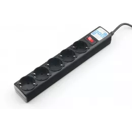 Сетевой фильтр Powercube SPG5-C3 3м (5 розеток) черный (коробка)
