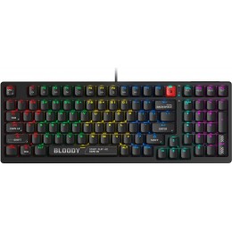 Клавиатура A4Tech S98 механическая черный USB for gamer LED (S98 BLACK) кабель 1.8м