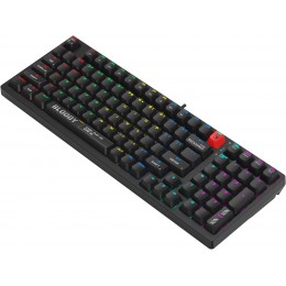 Клавиатура A4Tech S98 механическая черный USB for gamer LED (S98 BLACK) кабель 1.8м