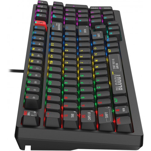 Клавиатура A4Tech S98 механическая черный USB for gamer LED (S98 BLACK) кабель 1.8м