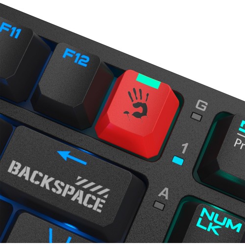 Клавиатура A4Tech S98 механическая черный USB for gamer LED (S98 BLACK) кабель 1.8м