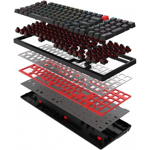 Клавиатура A4Tech S98 механическая черный USB for gamer LED (S98 BLACK) кабель 1.8м
