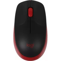 Мышь Logitech M190 черный/красный оптическая 1000dpi беспров. USB 2but (910-005926)