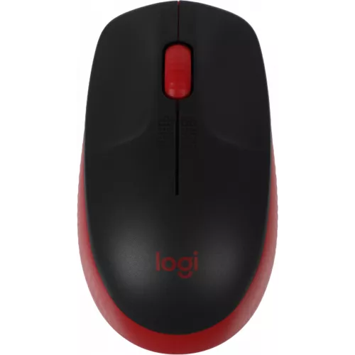 Мышь Logitech M190 черный/красный оптическая 1000dpi беспров. USB 2but (910-005926)