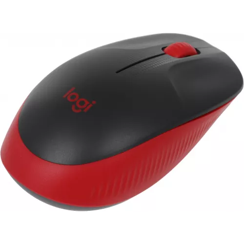 Мышь Logitech M190 черный/красный оптическая 1000dpi беспров. USB 2but (910-005926)