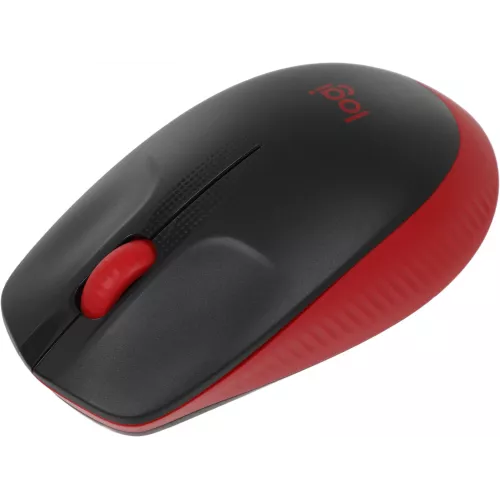Мышь Logitech M190 черный/красный оптическая 1000dpi беспров. USB 2but (910-005926)