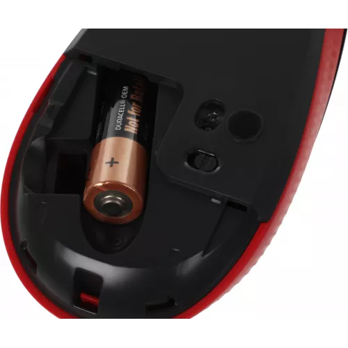 Мышь Logitech M190 черный/красный оптическая 1000dpi беспров. USB 2but (910-005926)