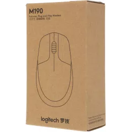 Мышь Logitech M190 черный/красный оптическая 1000dpi беспров. USB 2but (910-005926)