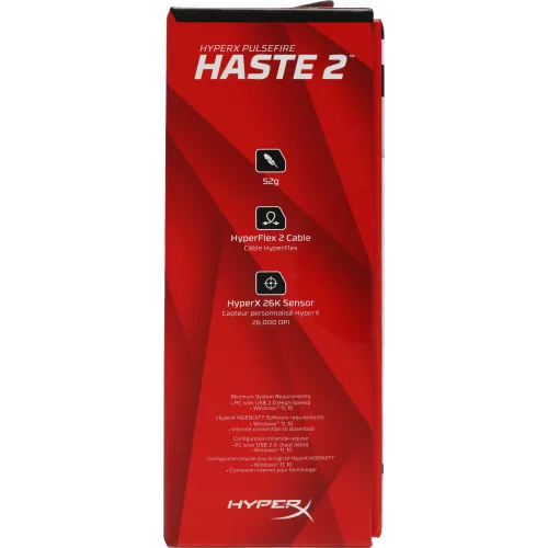 Мышь HyperX Pulsefire Haste 2 черный оптическая 26000dpi USB 5but (6N0A7AA)