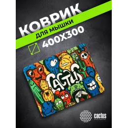 Коврик для мыши Cactus Colorful Cacti 400x300x3мм (CS-MP-PRO07XL)