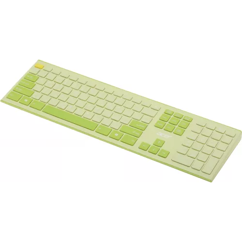 Клавиатура + мышь Acer OCC205 клав:зеленый/желтый мышь:зеленый/желтый USB беспроводная slim Multimedia (ZL.ACCEE.00E)