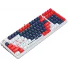 Клавиатура A4Tech S98 Sports механическая синий/белый USB for gamer LED (S98 SPORTS NAVY BLMS RED PLUS) кабель 1.8м