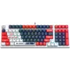 Клавиатура A4Tech S98 Sports механическая синий/белый USB for gamer LED (S98 SPORTS NAVY BLMS RED PLUS) кабель 1.8м