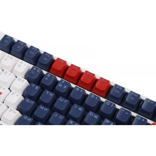 Клавиатура A4Tech S98 Sports механическая синий/белый USB for gamer LED (S98 SPORTS NAVY BLMS RED PLUS) кабель 1.8м