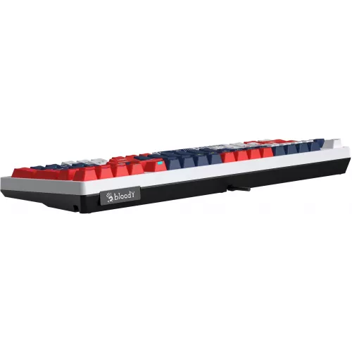 Клавиатура A4Tech S98 Sports механическая синий/белый USB for gamer LED (S98 SPORTS NAVY BLMS RED PLUS) кабель 1.8м