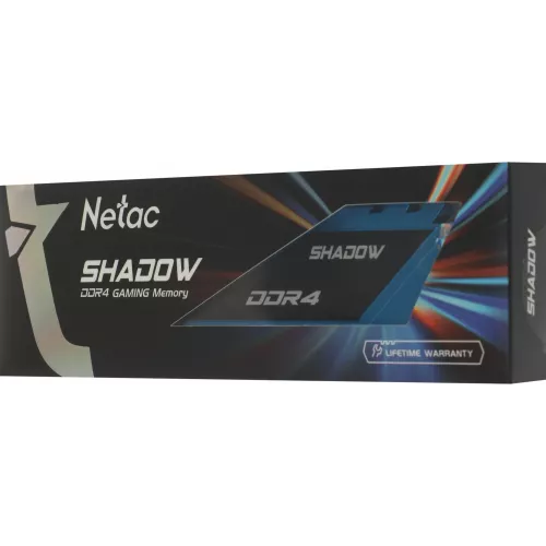 Память DDR4 8GB 2666MHz Netac NTSDD4P26SP-08B Shadow RTL Gaming PC4-21300 CL19 DIMM 288-pin 1.2В с радиатором Ret