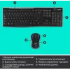 Клавиатура + мышь Logitech MK270 клав:черный мышь:черный USB беспроводная Multimedia (920-003381)