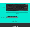 Клавиатура + мышь Logitech MK270 клав:черный мышь:черный USB беспроводная Multimedia (920-003381)