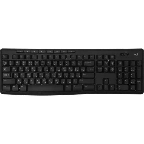 Клавиатура + мышь Logitech MK270 клав:черный мышь:черный USB беспроводная Multimedia (920-003381)
