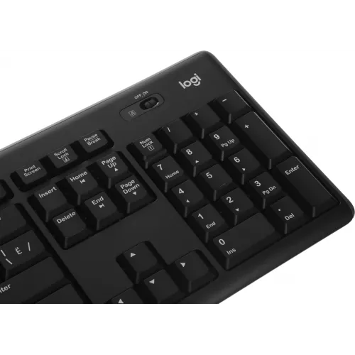 Клавиатура + мышь Logitech MK270 клав:черный мышь:черный USB беспроводная Multimedia (920-003381)