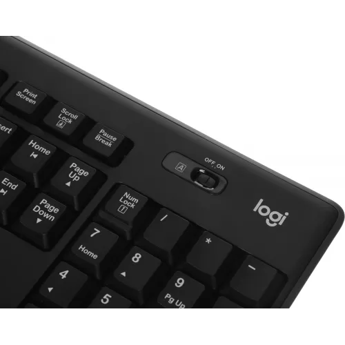 Клавиатура + мышь Logitech MK270 клав:черный мышь:черный USB беспроводная Multimedia (920-003381)