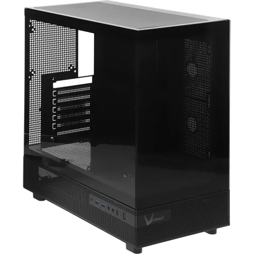 Корпус Formula Crystal Z8 черный без БП ATX 11x120mm 4x140mm 1xUSB3.0 audio bott PSU