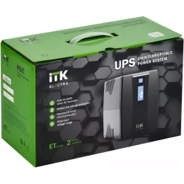 Источник бесперебойного питания ITK Electra EET-0600VA-1-001-S 360Вт 600ВА черный