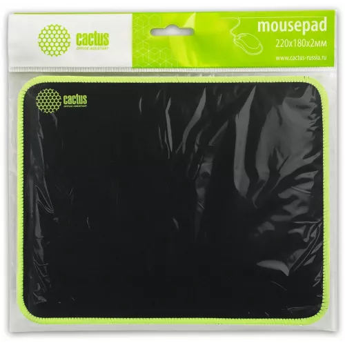 Коврик для мыши Cactus Black черный 250x200x3мм (CS-MPC-D01S)